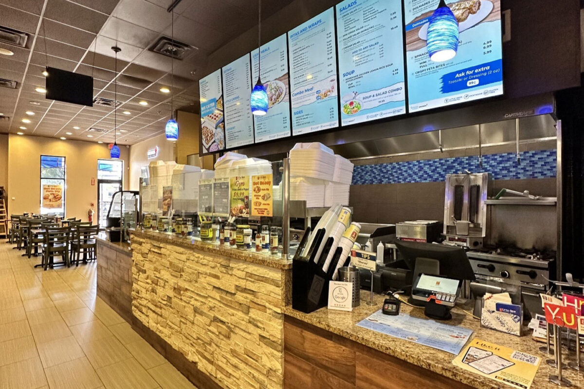 Best Greek restaurant in Winter Garden FL comparison Little Greek Fresh Grill inside Winter Garden Village at Fowler Groves